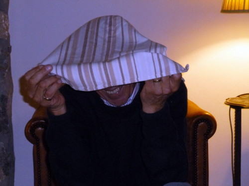 David pretending he wasn't there!