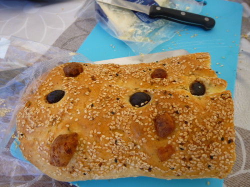 Olive & cheese bread..mind your teeth!