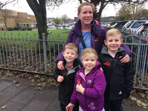Lou, Oscar, Josie and Ollie at the parade